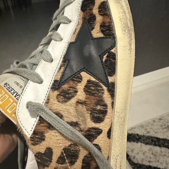 Golden Goose leopard cowhide superstar size 38 in excellent condition - Picture 14 of 14